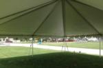 30'Wx40'Lx14'6"H white frame tent canopy